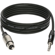 KLOTZ GRG1FP01.5 GREYHOUND готовый микрофонный кабель, разъемы Klotz XLR мама - Stereo Jack, длина 1.5 м
