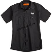 TAYLOR 30905 Guitar Stamp Work Shirt-M рубашка с коротким рукавом, логотипом Taylor и принтом на спине, цвет черный, размер M