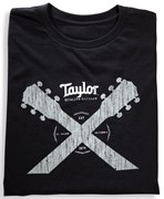TAYLOR 15815 Taylor Double Neck T, Black- M Футболка мужская c логотипом Taylor, цвет черный, размер M