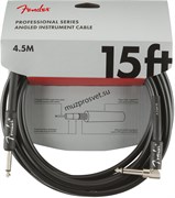 FENDER FENDER 15&#39; ANG INST CBL BLK инструментальный кабель, черный, 15&#39; (4,6 м)