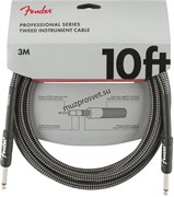 FENDER FENDER 10' INST CABLE GRY TWD инструментальный кабель, серый твид, 10' (3,05 м)
