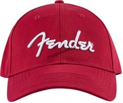 FENDER LOGO STRETCH CAP, RED кепка, цвет красный