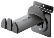 K&amp;M 44195-000-55 держатель 60x100 мм для 2 пар наушников на эконом-панель, сталь, цвет черный, резиновое покрытие