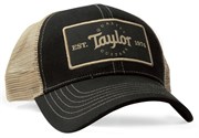 TAYLOR 00390 Trucker Cap,Black/Khaki,Taylor Patch Кепка с логотипом Taylor, цвет черный/хаки