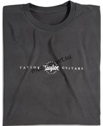 TAYLOR 14458 Roadie T, Charcoal- XXL Футболка мужская с логотипом Taylor, цвет темно-серый, размер XXL