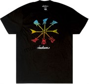 JACKSON GTR SHAPES TEE BLK XL футболка, цвет черный, размер XL