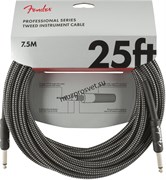 FENDER FENDER 25' INST CABLE GRY TWD инструментальный кабель, серый твид, 25' (7,62 м)