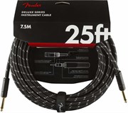 FENDER DELUXE 25&#39; INST CBL BTWD инструментальный кабель, черный твид, 25&#39; (7,62 м)