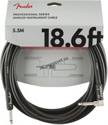 FENDER FENDER 18.6' ANG INST CBL BLK инструментальный кабель, черный, 18,6' (5,7 м)
