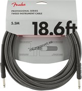 FENDER FENDER 18.6' INST CABLE GRY TWD инструментальный кабель, серый твид, 18,6' (5,7 м)