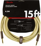 FENDER DELXUE 15' INST CABLE TWD инструментальный кабель, твид, 15' (4,6 м)
