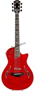 TAYLOR T5Z PRO BORREGO RED полуакустическая гитара, цвет красный, в комплекте кейс
