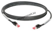 KLOTZ RCBRR001 гибкий сетевой кабель AWG24 с двойным экранированием, SF/UTP, разъемы RJ45, длина 1 метр, производство - Германия