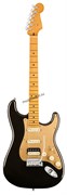 FENDER American Ultra Stratocaster® HSS, Maple Fingerboard, Texas Tea электрогитара, цвет черный в комплекте кейс