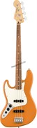 FENDER PLAYER JAZZ BASS® LEFT-HANDED, PAU FERRO FINGERBOARD, CAPRI ORANGE левосторонняя 4-струнная бас-гитара, цвет оранжевый