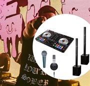 Колпмлект DJ оборудования мобильный и мощный