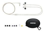 SHURE SE315-CL-E наушники внутриканальные (наушники вставные) с одним драйвером, прозрачные, отсоединяемый кабель