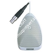 SHURE MX391W/O плоский настольный всенаправленный конференционный микрофон с кабелем (3,6м) , белый.