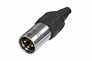 Разъем XLR кабельный, 3 контакта, штекер  , влагозащищенный, IP65  и UL50E