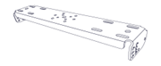 Адаптер "лира" для использования с облегченной рамой IV6-LAF-PBB(W). Цвет: черный