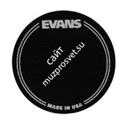 EVANS EQPB1 наклейка черная круглая на рабочий пластик бас-барабана (2 шт.)