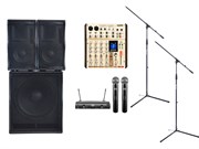 Бюджетный комплект звука Xline для средних залов и открытых площадок (800 Вт)
