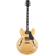 GIBSON 2018 MEMPHIS ES-335 FIGURED DARK VINTAGE NATURAL гитара полуакустическая с кейсом, цвет натуральный