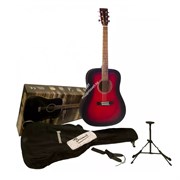 Beaumont DG80K/RDS - Набор: Акустическая гитара,цвет-красный, чехол, подставка, струны