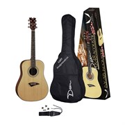 Dean AK48 PK - комплект: акустическая гитара/чехол/нейлон.ремень/свисток/3 медиатора
