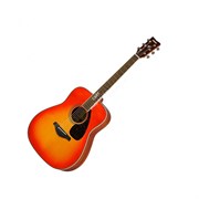 YAMAHA FG820 AB - акуст. гитара, дредноут, верхняя дека массив ели, цвет оранжевый санбёрст