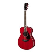 YAMAHA FS820 RR - акустическая гитара, корпус компакт, верхняя дека массив ели, цвет рубиновый