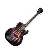 DEAN MAKO GLORY - электроакустическая гитара, 25 1/4, EQ, тюнер, графика американский флаг
