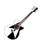 Dean MSP - электроакустическая гитара,25 1/2,EQ,тюнер,красное дерево,ель,цвет – черно-белый