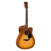YAMAHA FGX800C SB - электроакустическая гитара с вырезом, цвет песочный санбёрст