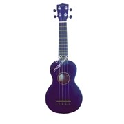 WIKI UK10G/VLT - гитара укулеле сопрано, клен, цвет - фиолетовый глянец, чехол в комплекте