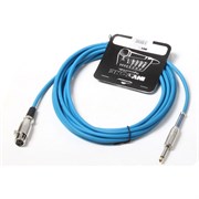 Invotone ACM1005B - Микрофонный кабель, длина 5 м, разъемы моно джек - XLR3F (синий)
