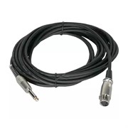 Invotone ACM1006BK - Микрофонный кабель, mono jack 6,3 &lt;-> XLR3F, длина 6 м (черный)