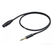 PROEL CHL210LU5 - микрофонный кабель джек 6.3 стерео  &lt;-> XLR F(мама )  5м.