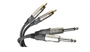 Die HARD DHT535 - Проф. аудио кабель, 2х джек моно <-> 2х RCA, длина 1.8 м