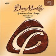 DEAN MARKLEY 2002 - струны для акустической гитары, бронза 85/15,(11–15–24–32–42–52)