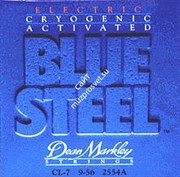 DEAN MARKLEY 2554A Blue Steel - струны для 7-стр. электрогитары (8% никел. покрытие,заморозка)  9-56