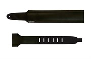 Perri's DL-625-226 - Кожаный ремень c мягкой накладкой  (2,5") для  басгитары (чёрный)