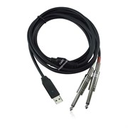 BEHRINGER LINE2USB - линейный стерео USB-аудиоинтерфейс (кабель), 44.1кГц и 48 кГц, длина 2 м.