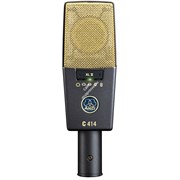 AKG C414XLII конденсаторный микрофон с 1" мембраной 2072Z00230 (особенность - небольшой подъем выше 3кГц). Диаграмма переключаемая. В комплекте: H85 держатель антивибрационный, PF80 поп-фильтр, W414 ветрозащита, кейс жесткий