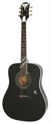 EPIPHONE PRO-1 PLUS Acoustic Ebony акустическая гитара, цвет черный