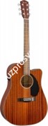 FENDER CD-60SCE ALL MAH электроакустическая гитара, красное дерево, массив, цвет натуральный