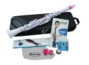 NUVO Clarin?o Standard Kit (White/Pink) Кларнет, материал - АБС пластик, цвет - белый/розовый, в комплекте - кейс, тряпочка для