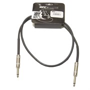 INVOTONE ACI1001/BK - инструментальный кабель, 6,3 джек моно &lt;-> 6,3 джек моно, длина 1 м (черный)