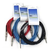 INVOTONE ACI1001/R - инструментальный кабель,6,3 джек моно &lt;-> 6,3 джек моно, длина 1 м (красный)