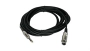 INVOTONE ACM1006/BK - микрофонный кабель, 6,3джек моно <-> XLR (мама), длина 6 м (черный)